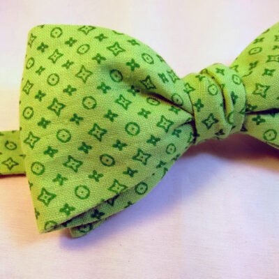 Green Monochrome Bow Tie