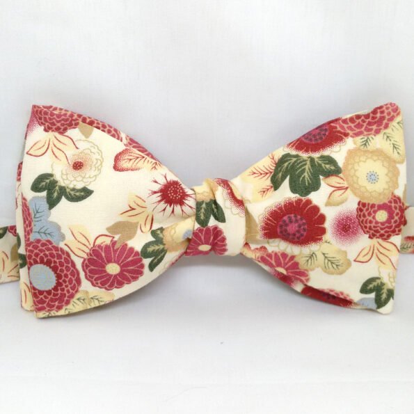 Red Blossom Bow Tie