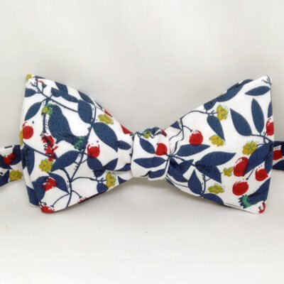 Blue Leaf Bow Tie