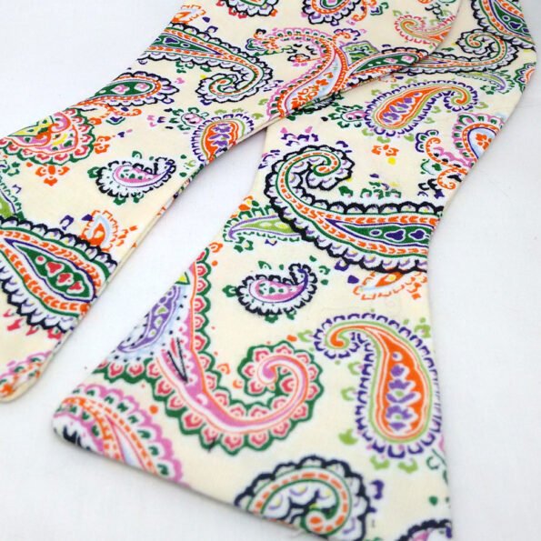Colourful Paisley Bow Tie