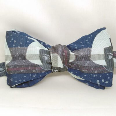 Dark Doll Face Bow Tie