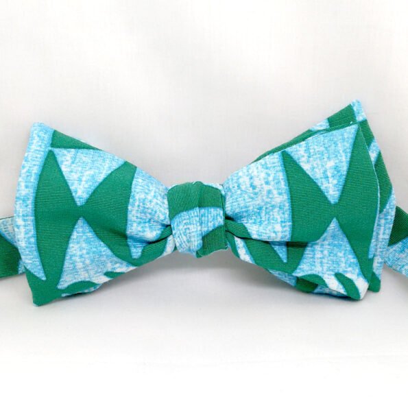 Tribal Green Bow Tie