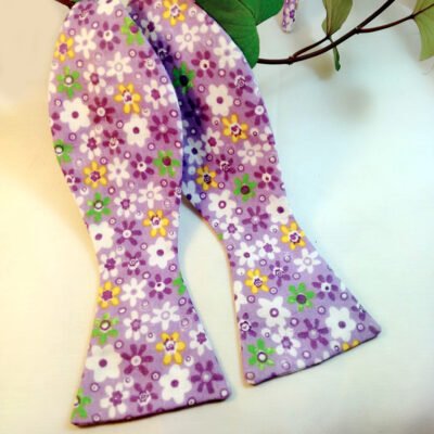 Purple Garden Bow Tie