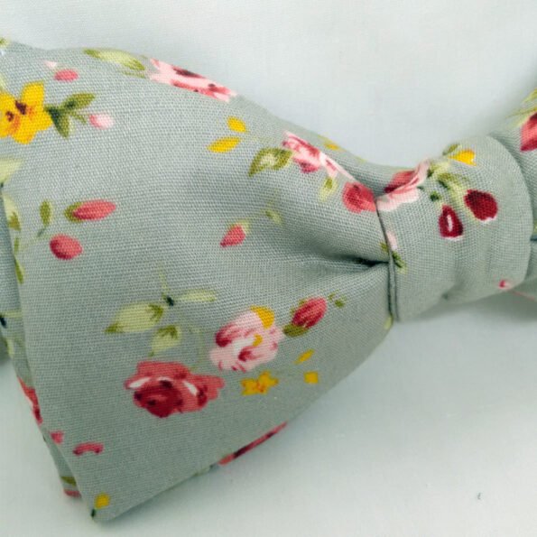 Rose Floral Bow Tie