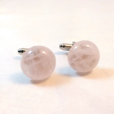 Rose Quartz Cufflinks