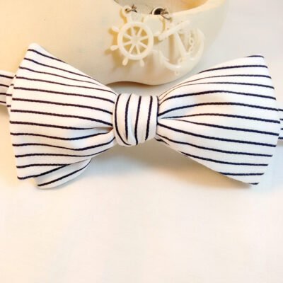 Nautical Stripe Bow Tie