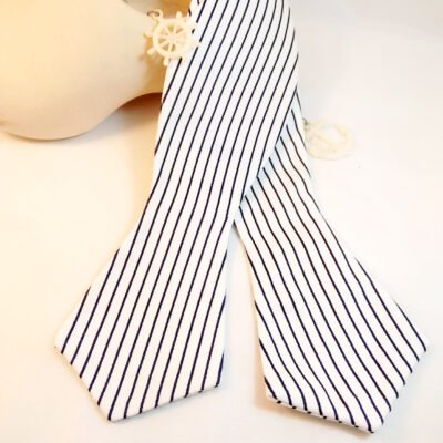 Nautical Stripe Diamond Bow Tie