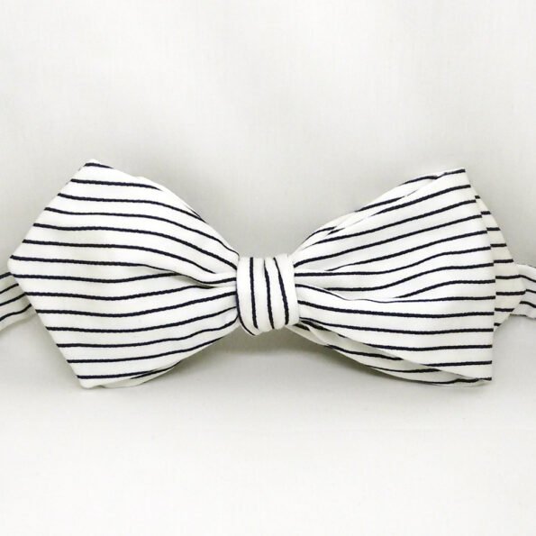 Nautical Stripe Diamond Bow Tie