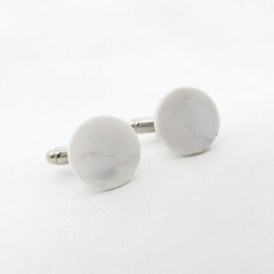 White Howlite Cufflinks